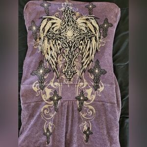 Womens purple cardigan size xl